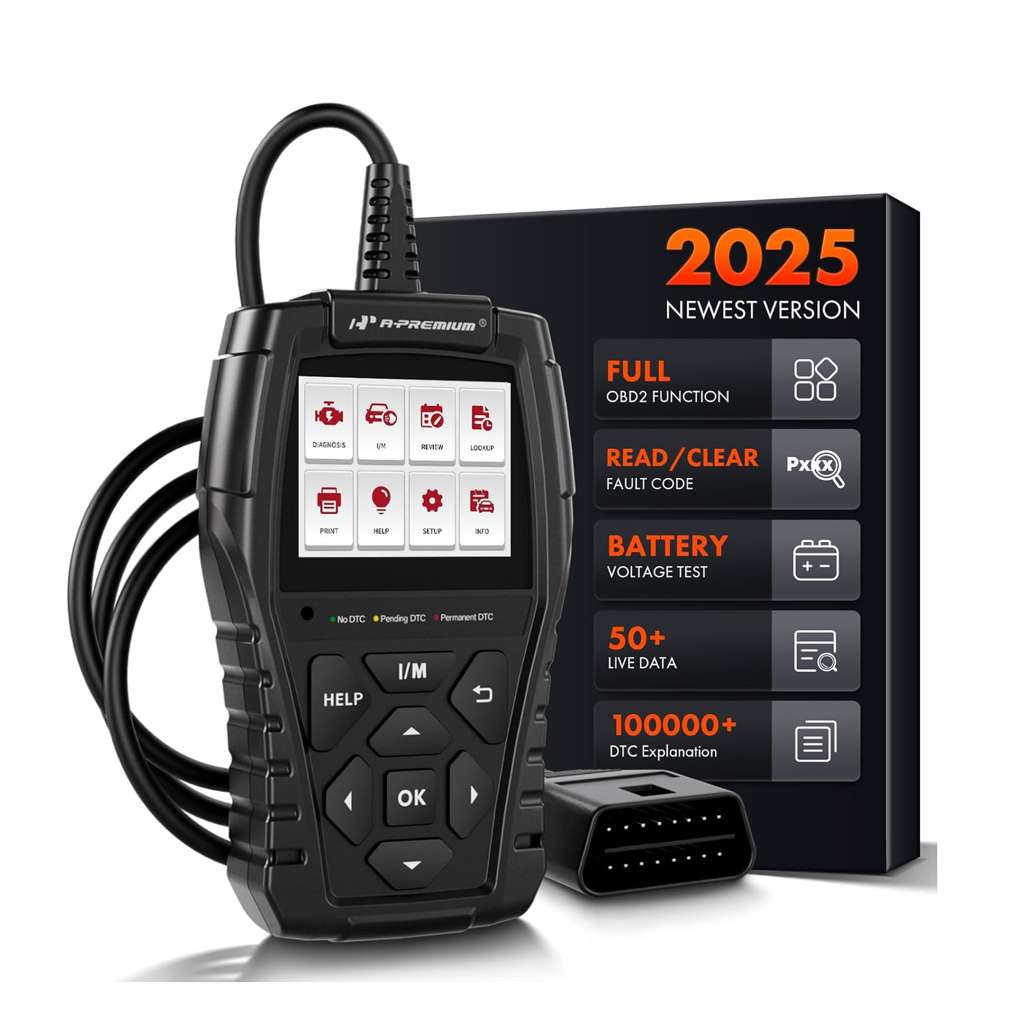 A-Premium AD200 OBD2 Scanner – Pro Car Diagnostic & Code Reader