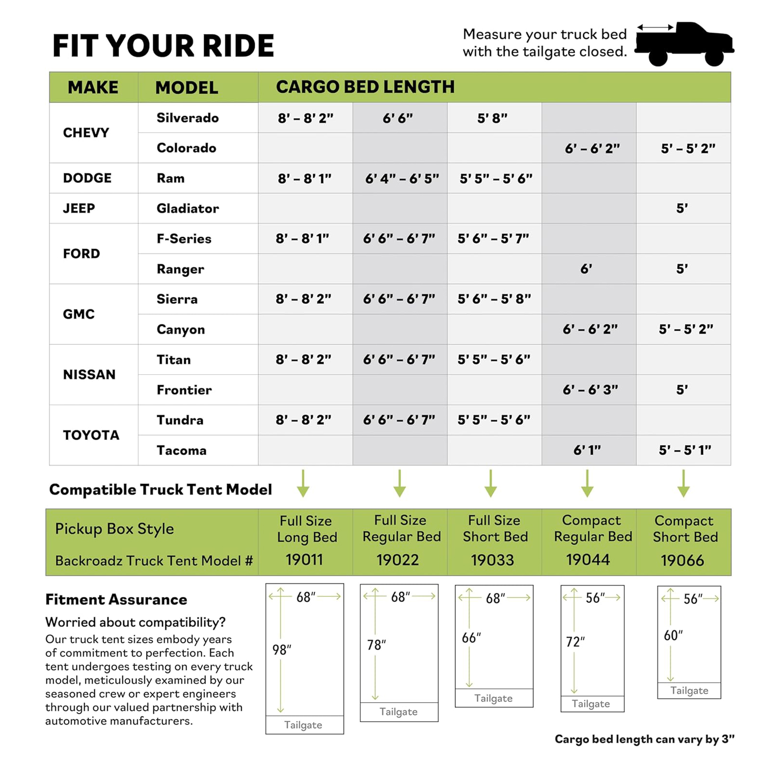 Napier Backroadz Truck Bed Tent – Waterproof, Durable 2-Person Camping Tent - Image 3