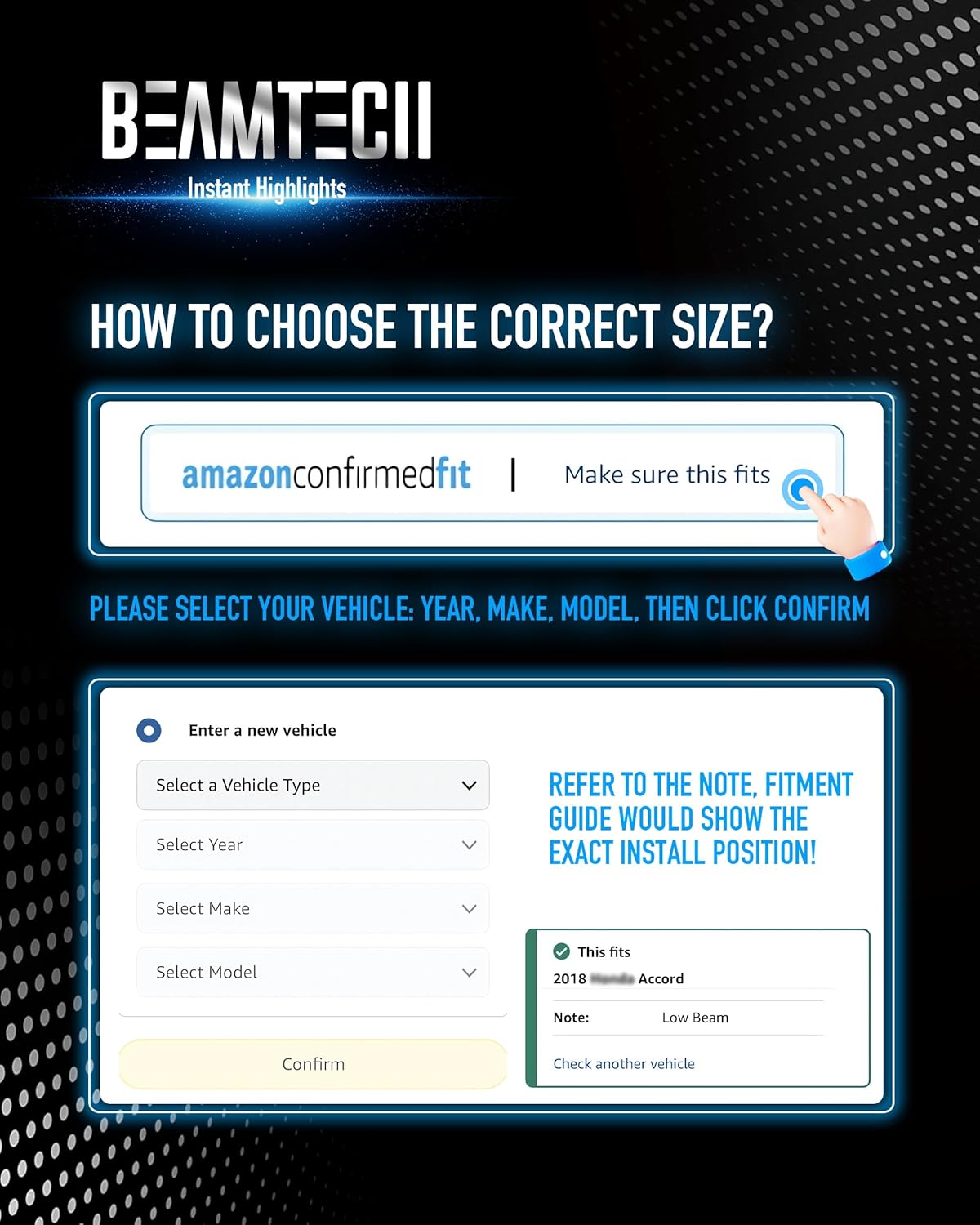 BEAMTECH H-13 9008 Off-Road & Fog Light Bulbs - 2 PCS, Bright LED Powersport - Image 2