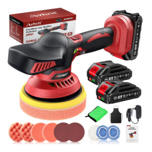 Cordless Car Buffer Polisher Kit – 21V, 6 Speeds, 16 Attachments