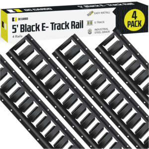 Heavy-Duty E Track Tie Down Kit – 5' (4 Pack), 2,000 lbs Capacity