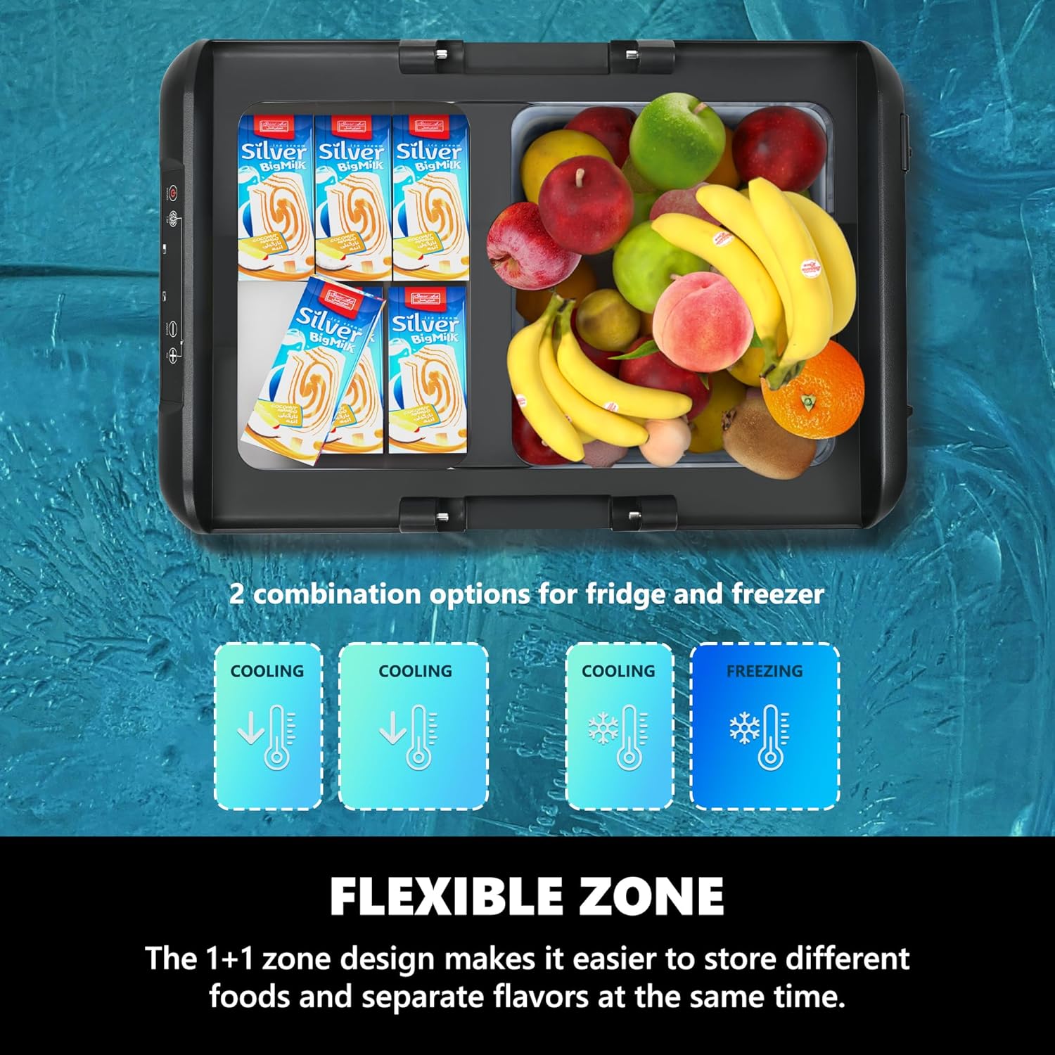 EUHOMY 12V Portable Refrigerator, 19QT Car Freezer, Travel Cooler -4℉ to 68℉ - Image 5