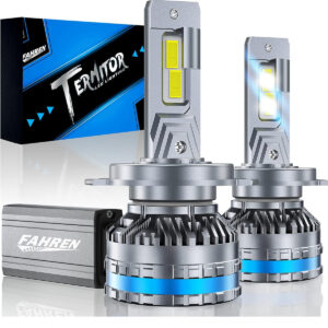 FAHREN H4/9003 LED Bulbs – 120W 40,000LM 6500K Cool White, IP68 Waterproof