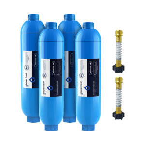 Glacier Fresh RV/Marine Water Filter – 4 Pack, Reduces Chlorine, Odors & Sediment