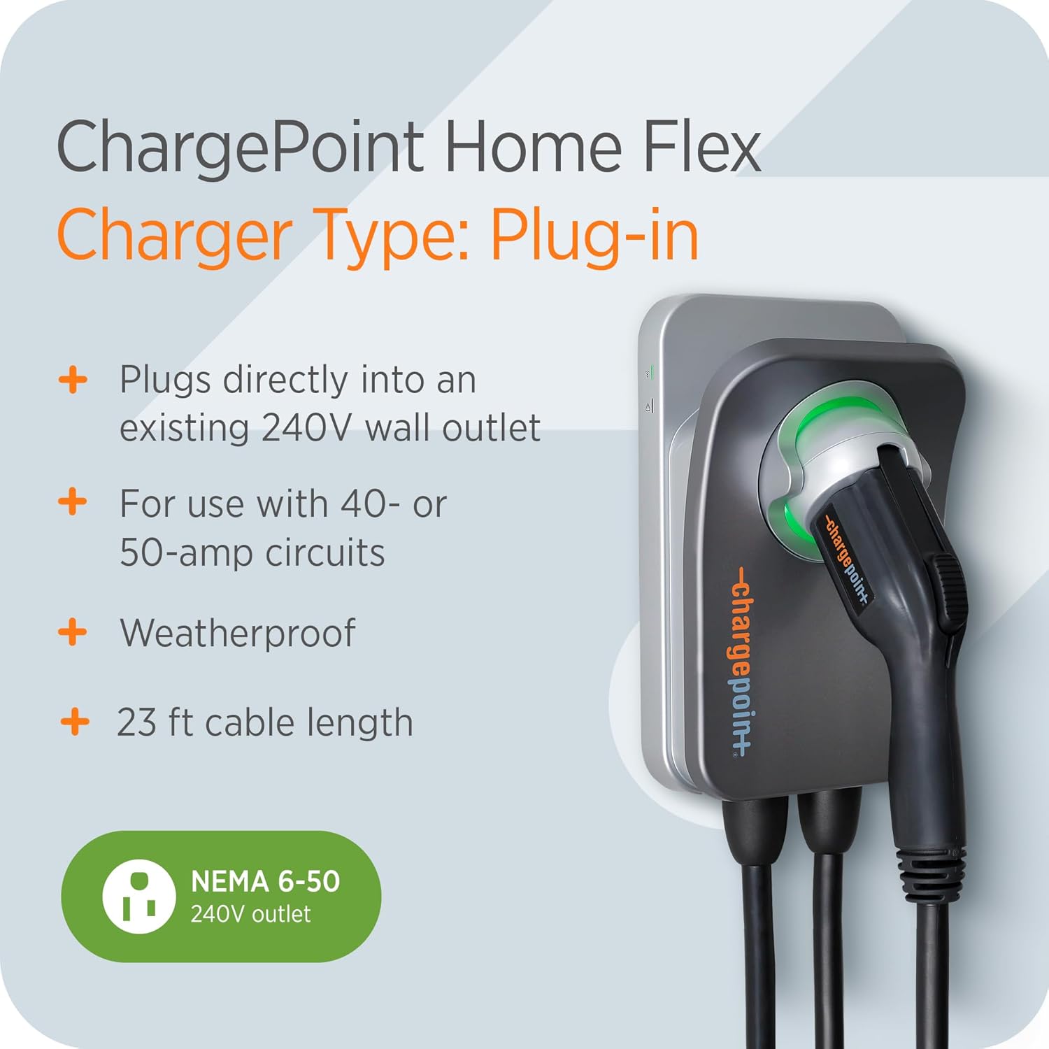 ChargePoint HomeFlex Level 2 EV Charger – Fast & Smart Charging (J1772, NEMA 6-50) - Image 6