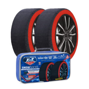 KNK Automotive Snow Socks for Tires - Pro Series Winter Traction for Cars & Trucks - XX-Large