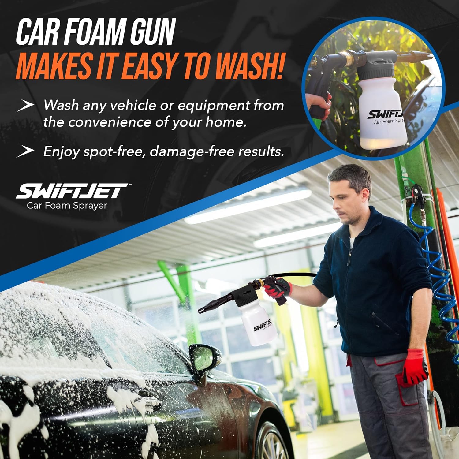 SwiftJet Foam Cannon Car Wash Kit – Adjustable Soap & Water Flow - Image 7