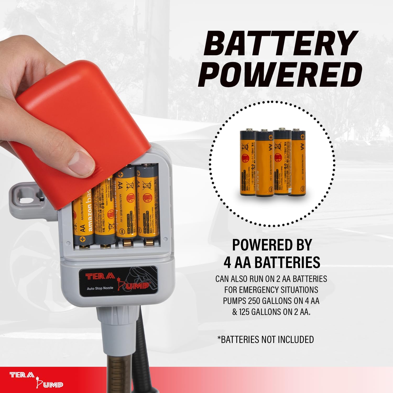 Tera Pump TRFA03 Battery-Powered Fuel Transfer Pump – 2.6 GPM, No-Spill Sensor - Image 6