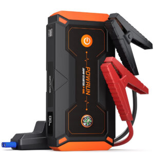 Powrun P-ONE 2000A Jump Starter - Portable Battery Pack for Cars & Diesel Engines (12V)