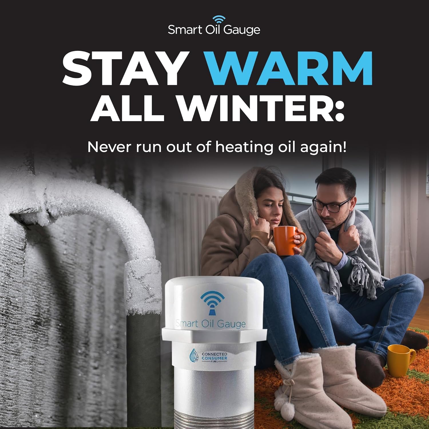 Smart Oil Gauge – Wi-Fi Heating Oil Tank Monitor for 275-550 Gallon Tanks, Alexa Compatible - Image 5