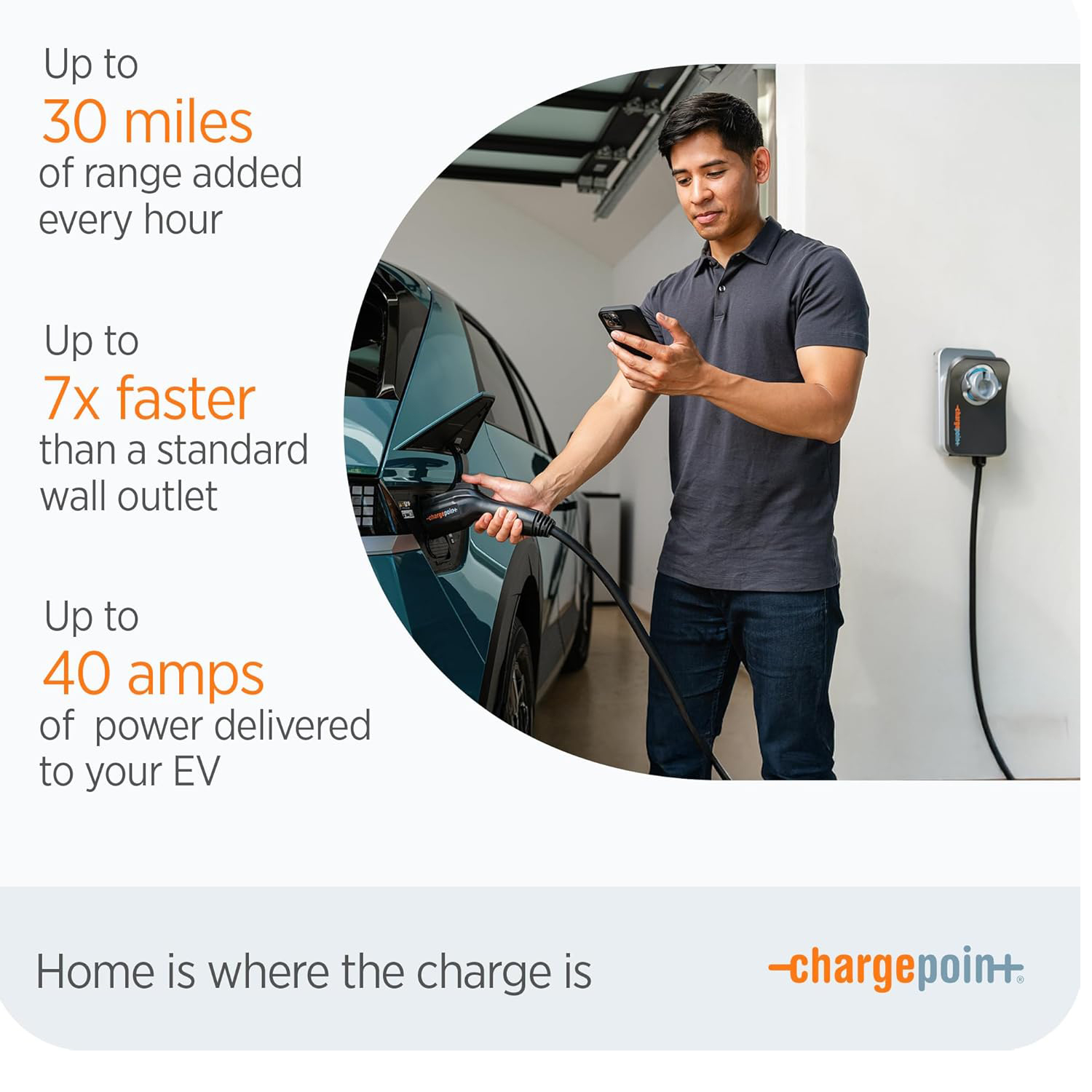 ChargePoint HomeFlex Level 2 EV Charger – Fast & Smart Charging (J1772, NEMA 6-50) - Image 8