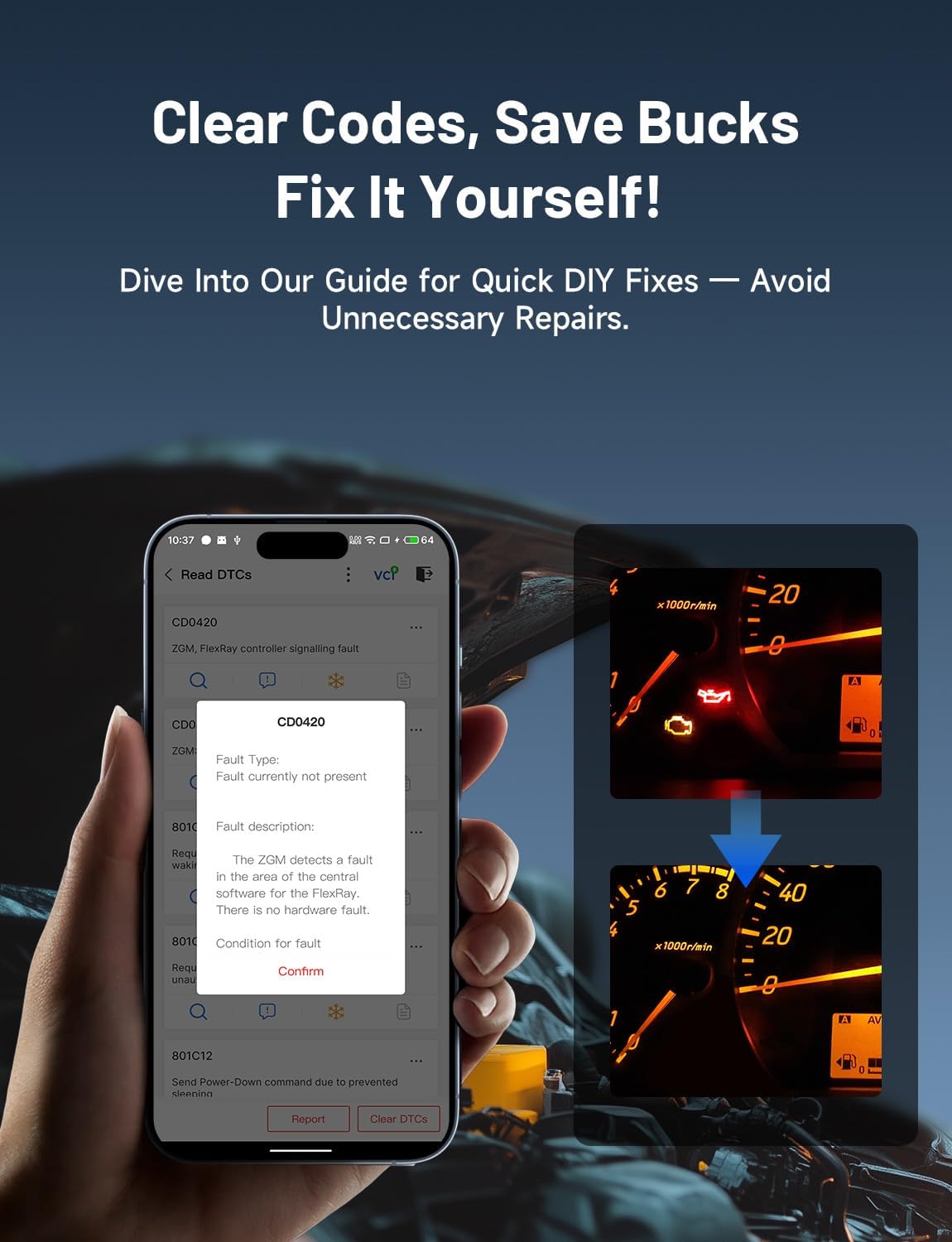 TOPDON TopScan Lite Bluetooth OBD2 Scanner – Full System Diagnostics - Image 5