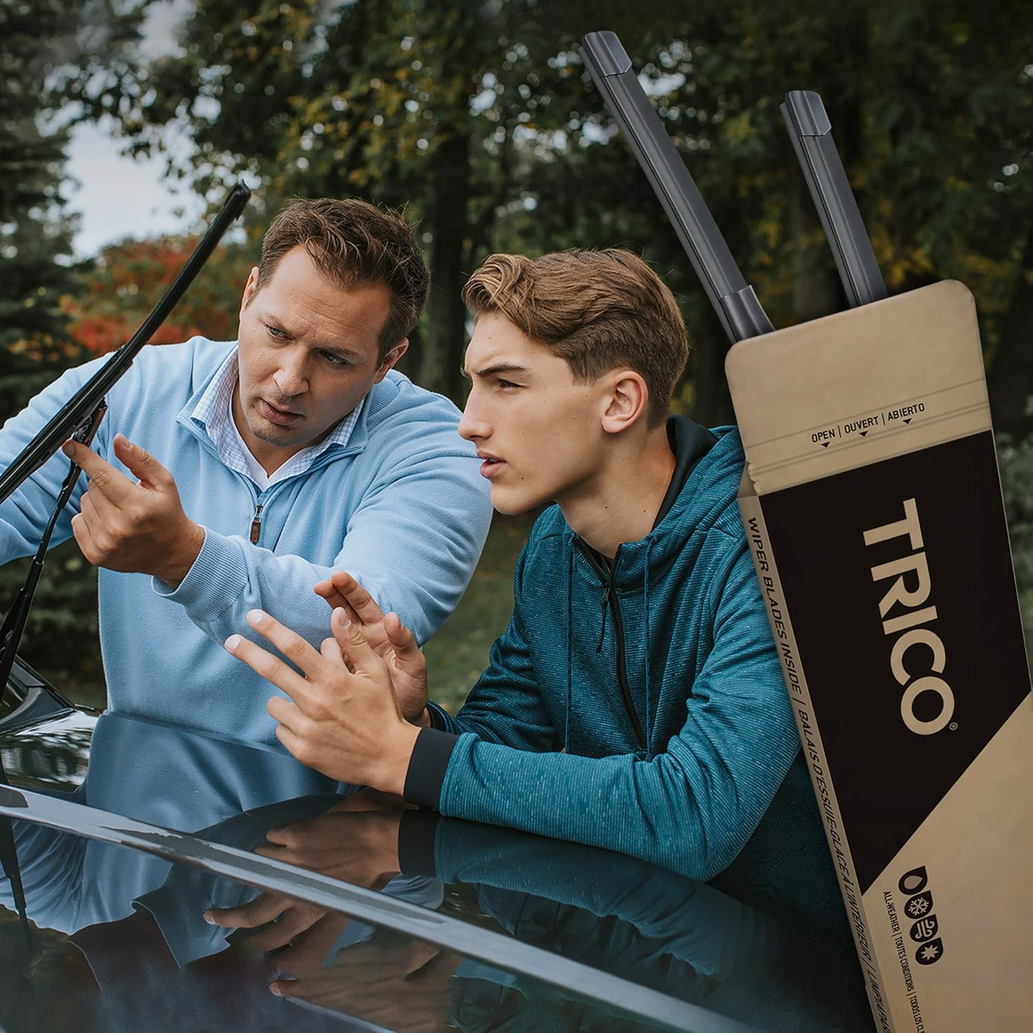 TRICO 24" + 22" Premium All-Weather Wiper Blades Set, Beam Design - Image 7