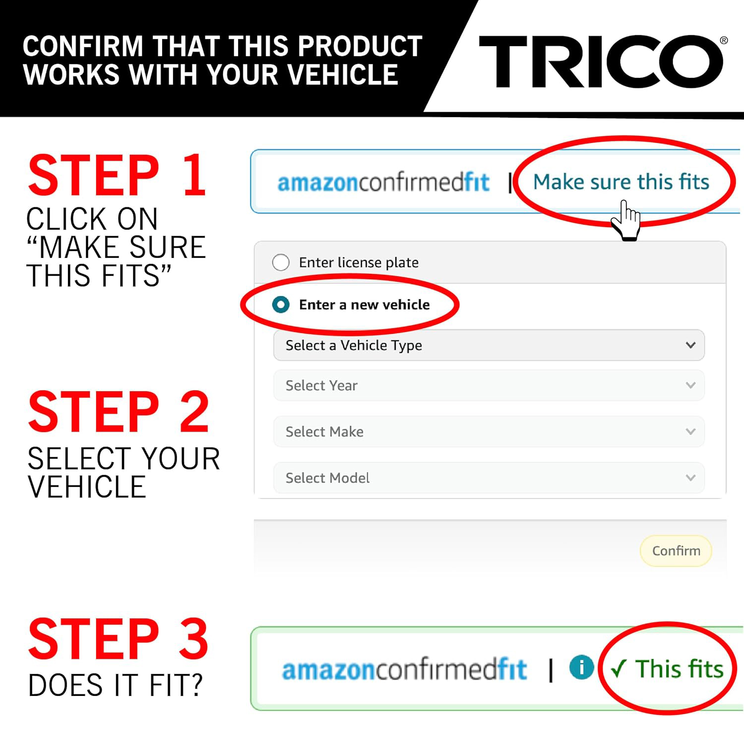 TRICO 24" + 22" Premium All-Weather Wiper Blades Set, Beam Design - Image 9