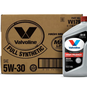 Valvoline Full Synthetic 5W-30 High Mileage Motor Oil – MaxLife Tech, 6-Pack