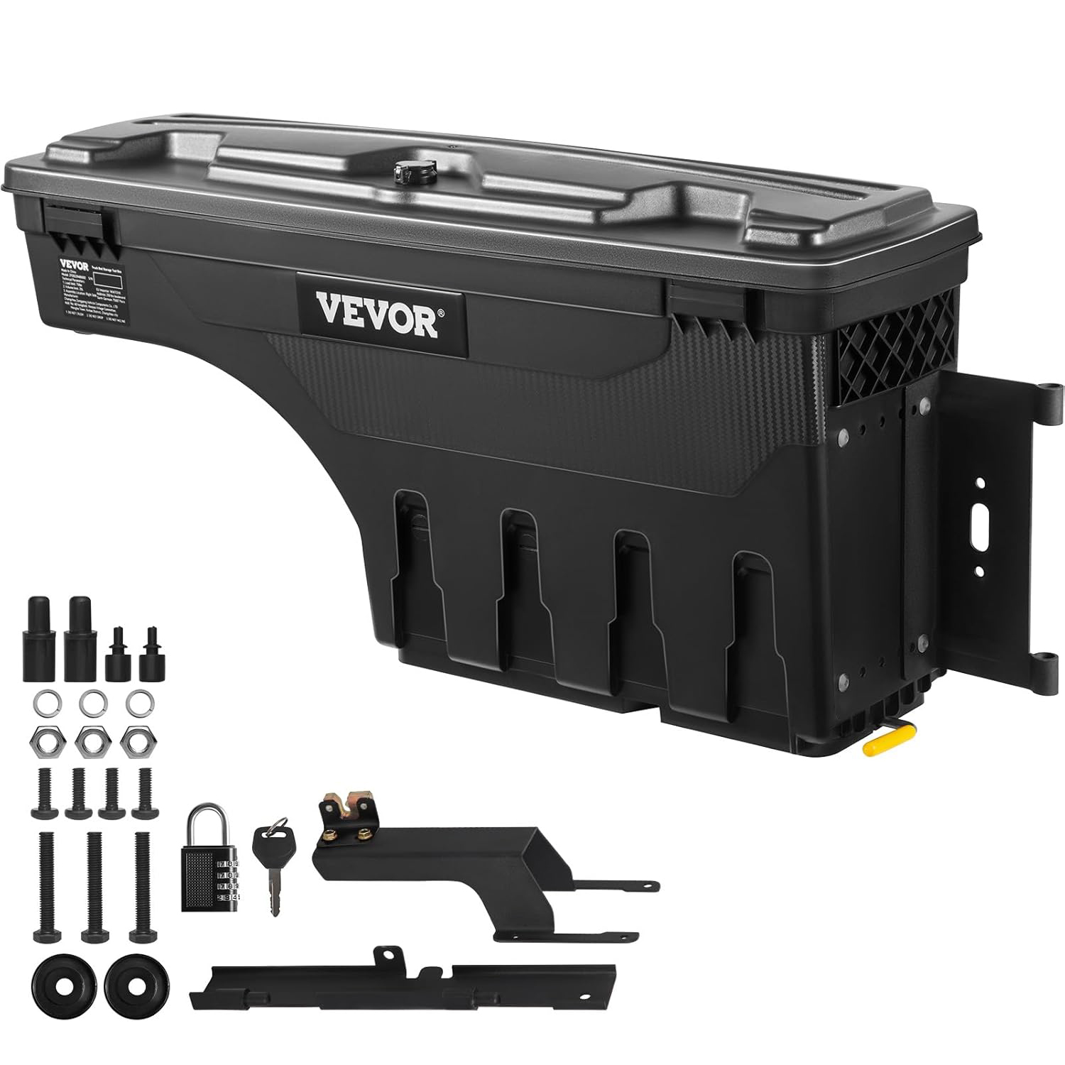 VEVOR Truck Bed Storage Box, Lockable & Waterproof, 6.6 Gal Tool Box for Ford F-150